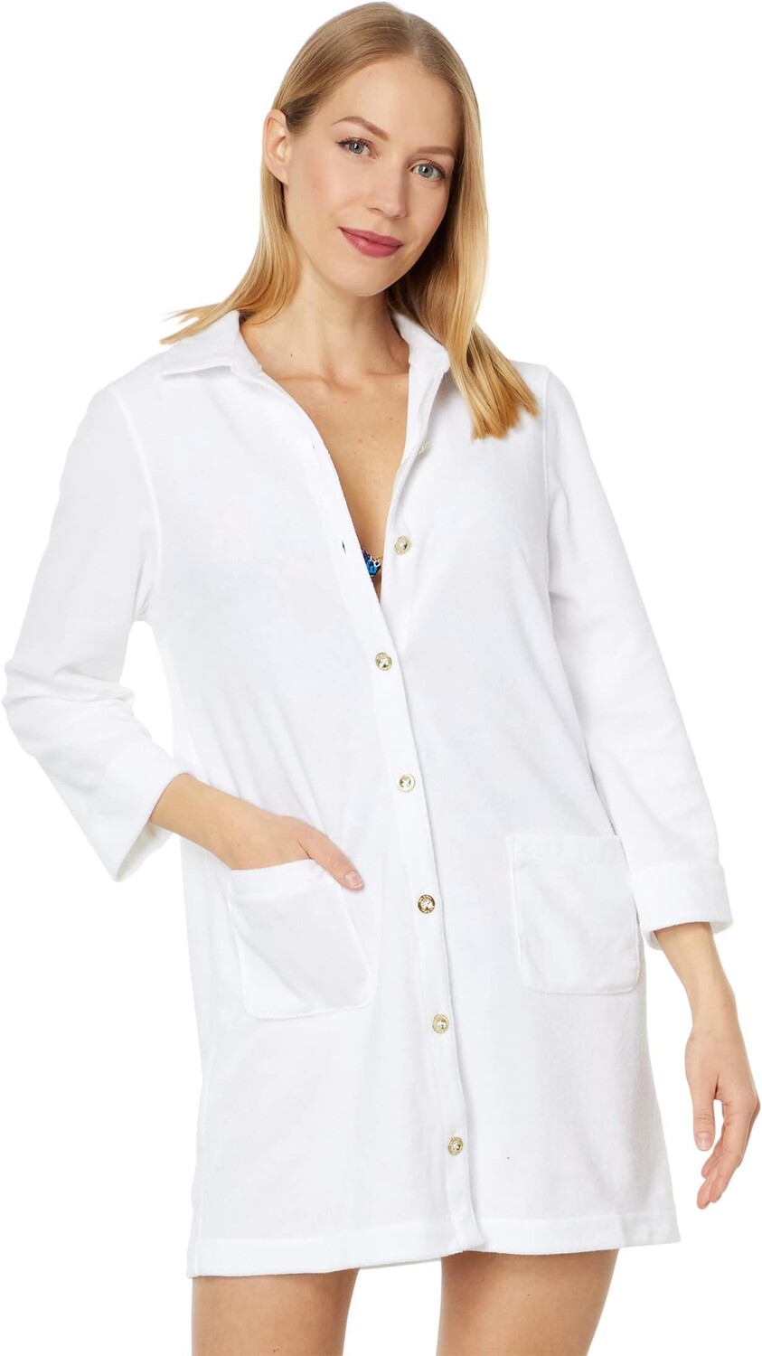 

Накидка Natalie Terry Cover-Up Lilly Pulitzer, цвет Resort White