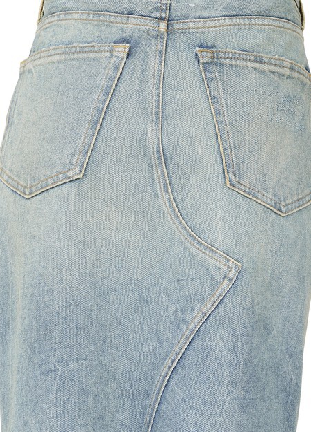 

Джинсовая юбка средней длины Mm6 Maison Margiela, черный