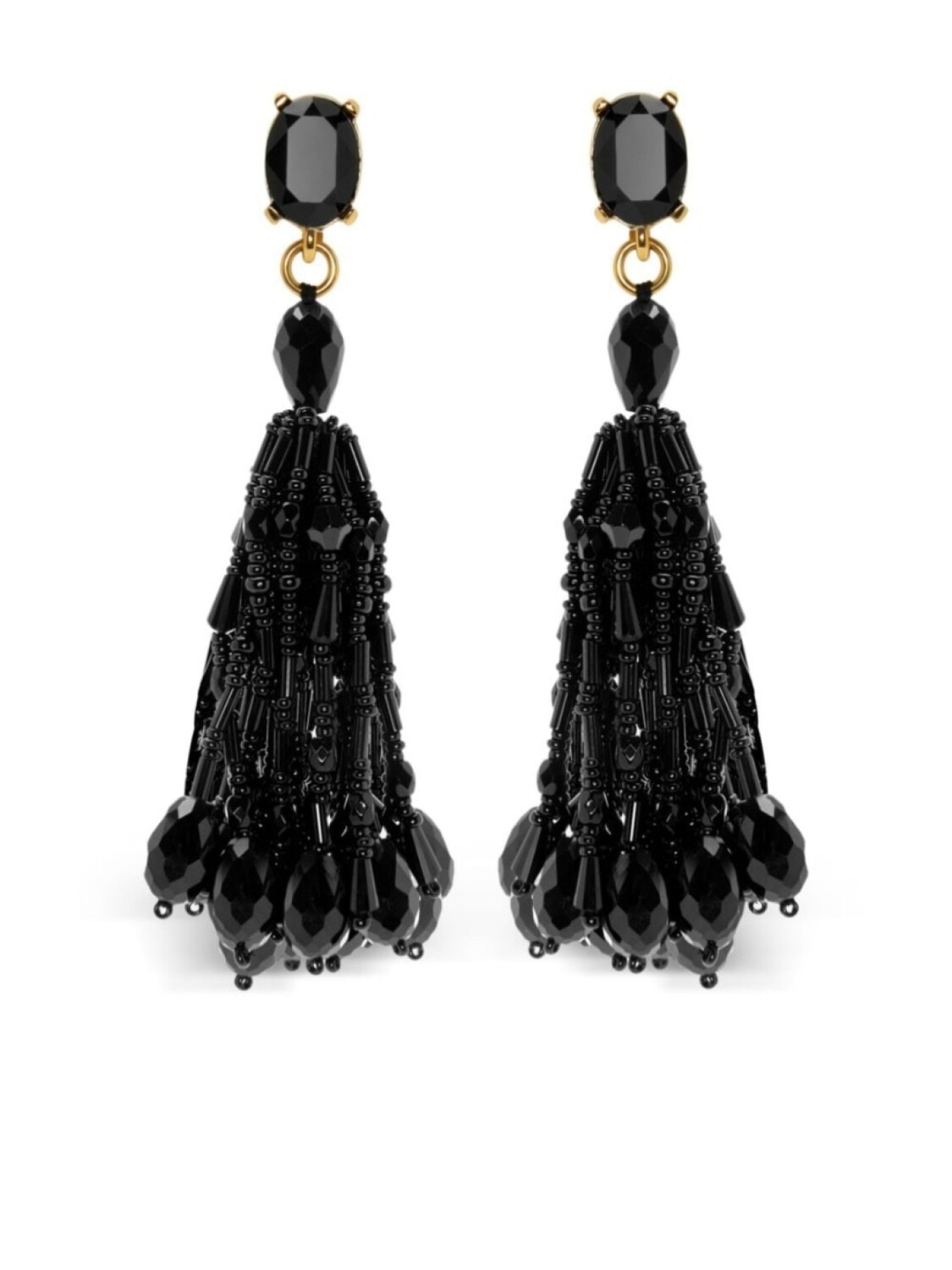 

Серьга-подвеска Oscar de la Renta, черный