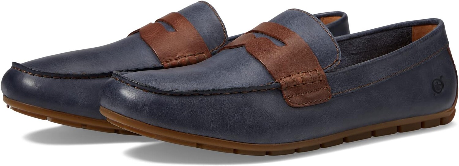 

Лоферы Andes Born, цвет Navy/Brown Full Grain