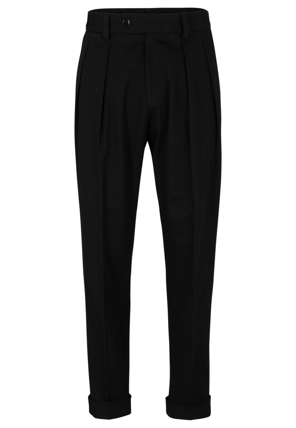 

Брюки BOSS H-PERIN-2PLEATS-233 Relaxed Fit, черный