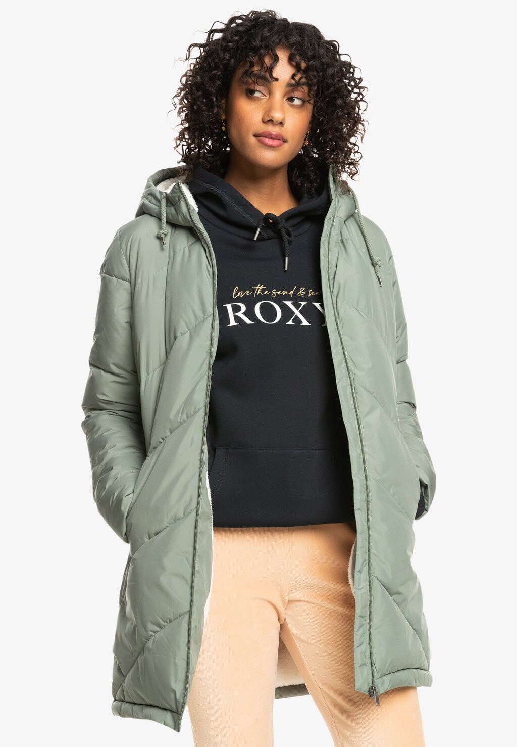 

Зимнее пальто Roxy, зеленый