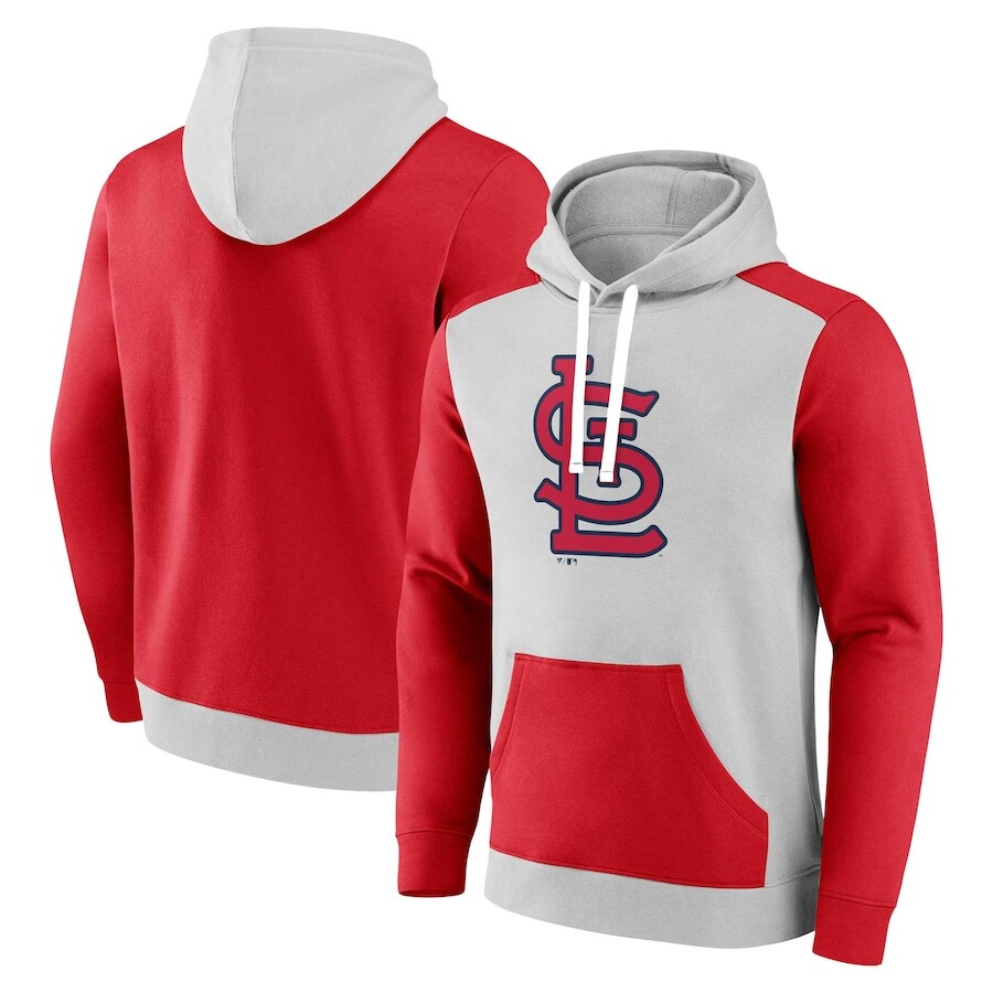 

Пуловер с капюшоном Fanatics Branded St Louis Cardinals, серый