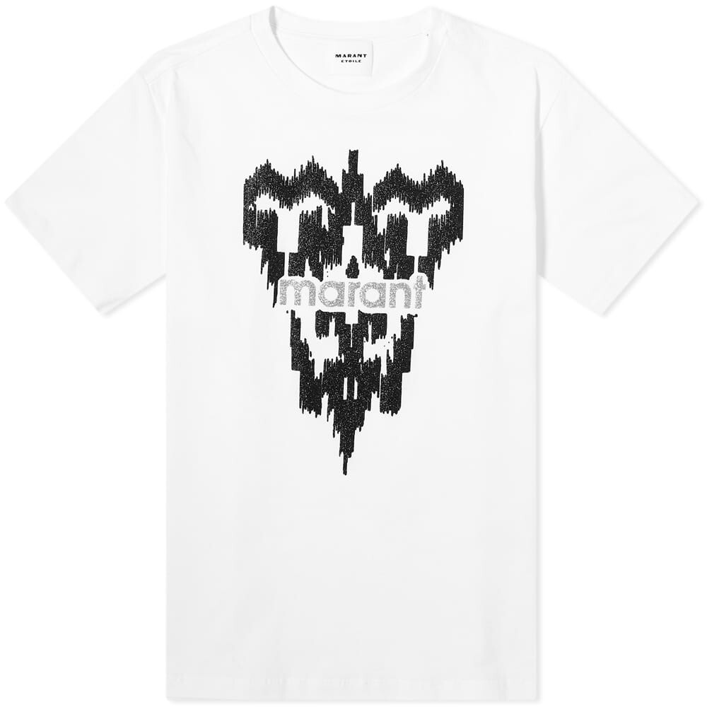 

Isabel Marant Étoile Zewel Ikat с блестящим логотипом, белый