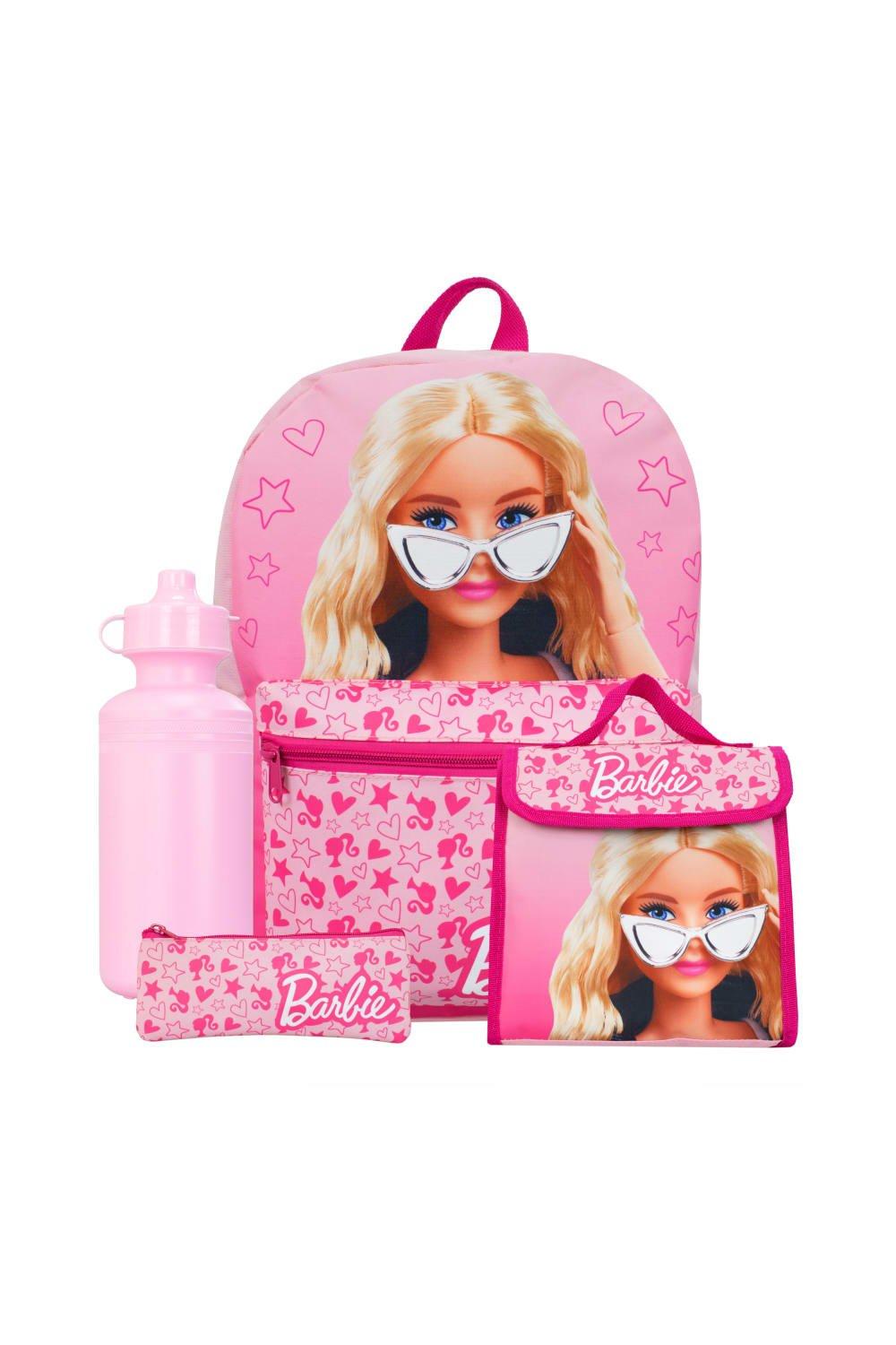 цена Набор рюкзаков из 4 предметов Barbie, розовый