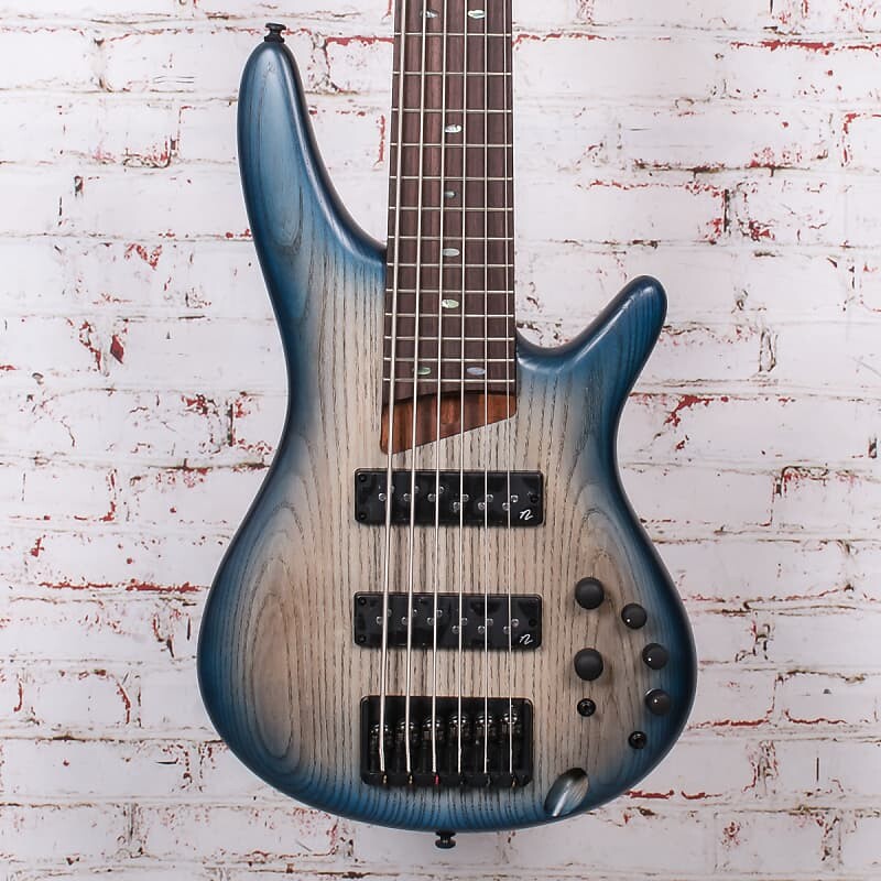 

Басс гитара Ibanez SR SR606E Standard 6-String Electric Bass Cosmic Blue Starburst Flat