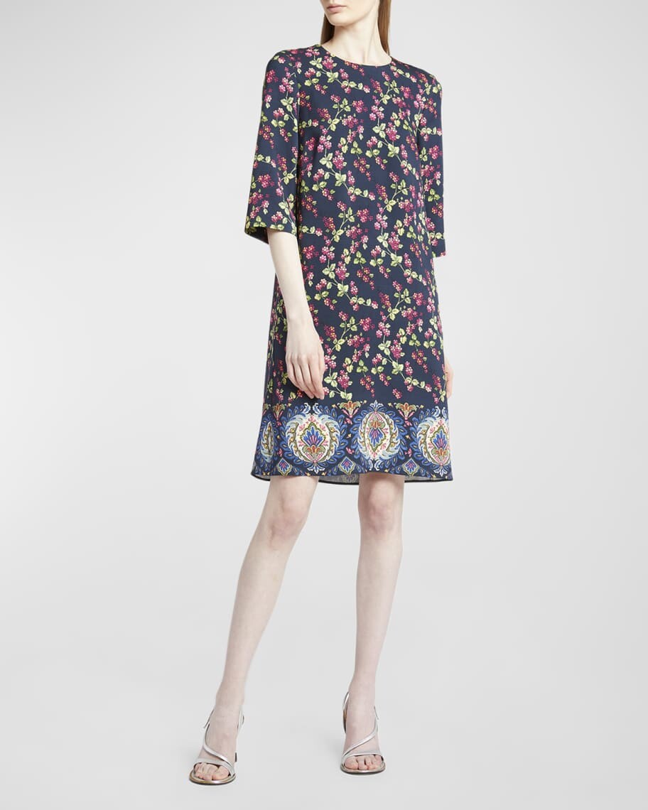 

Короткое платье Garden Party с цветочным принтом Etro