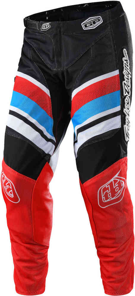 брюки для мотокросса gp air warped troy lee designs синий красный Брюки для мотокросса GP Air Warped Troy Lee Designs, красный/черный