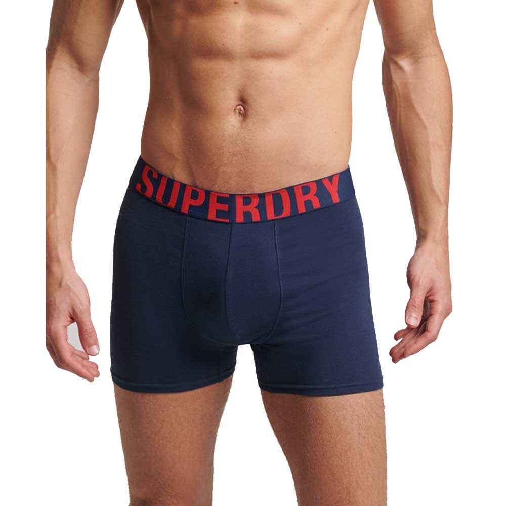 

Боксеры Superdry Dual Logo 2 шт, синий