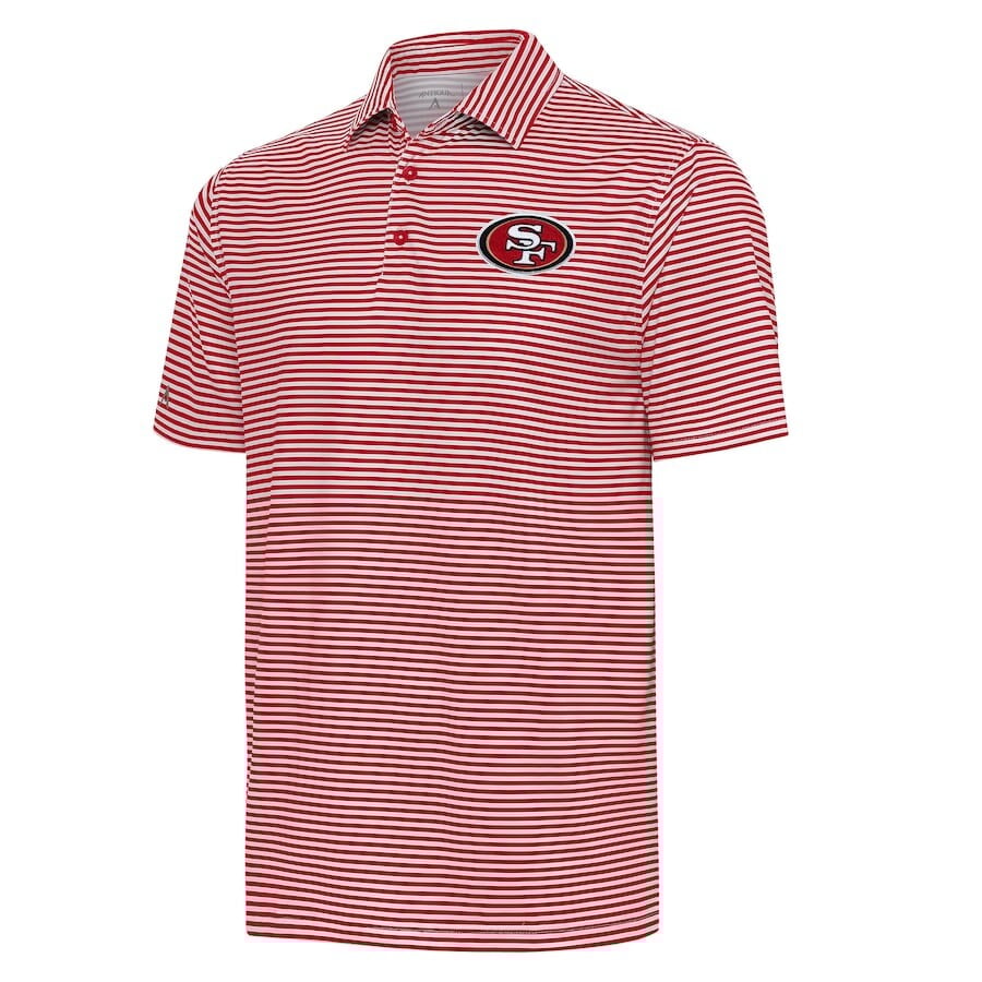 

Поло с коротким рукавом Antigua San Francisco 49Ers, алый