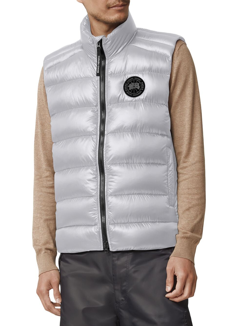 Пуховой жилет Crofton Canada Goose, серебряный