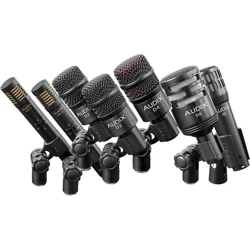 Комплект барабанных микрофонов Audix DP7 7-Piece Drum Microphone Package комплект микрофонов для ударных audix dp7