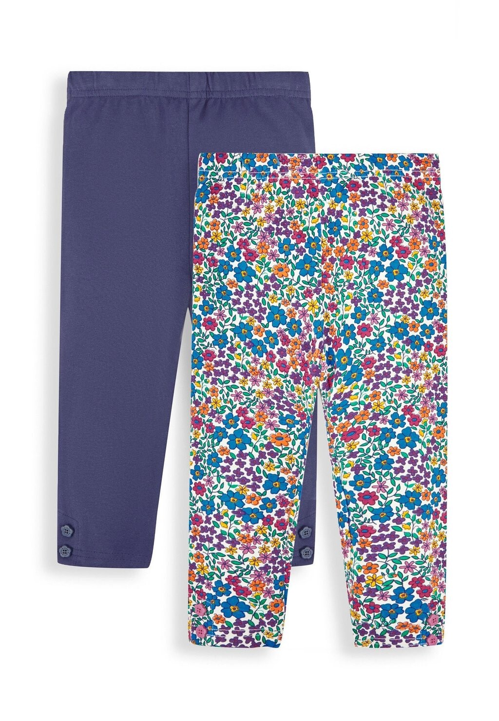 

Леггинсы 2-Pack Floral Print JoJo Maman Bébé, розовый