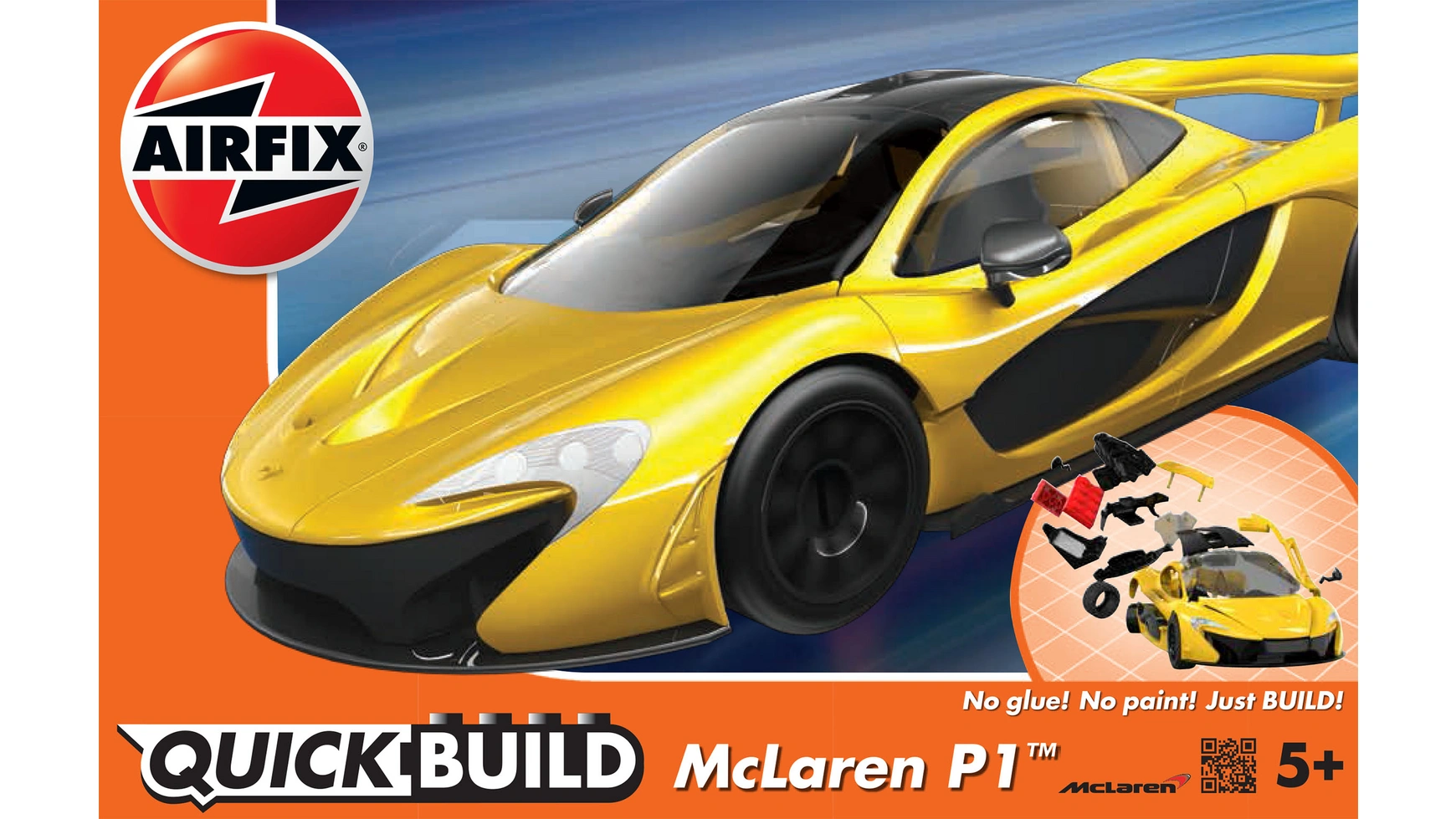 Airfix McLaren P1 Quickbuild толокар mclaren p1 звуковые эффекты цвет красный