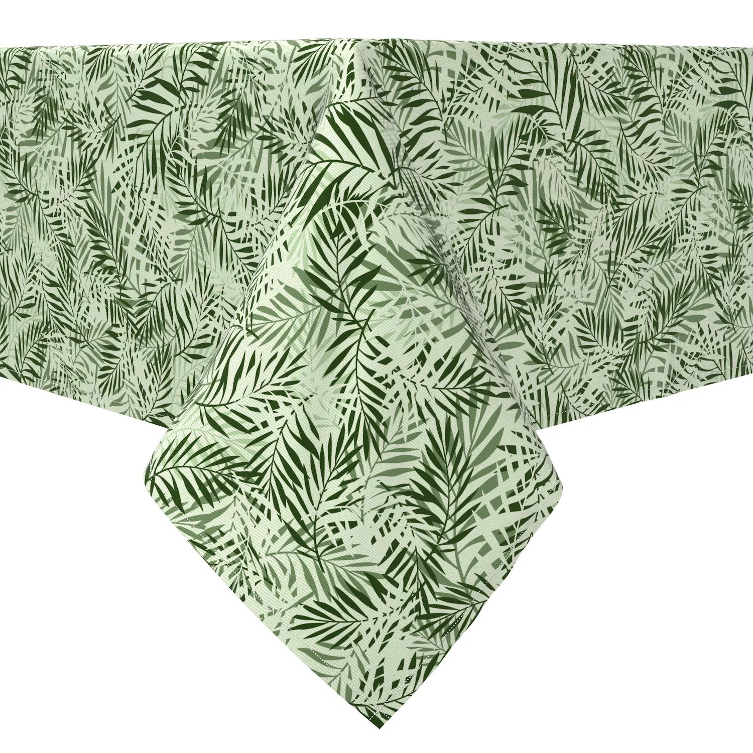 Прямоугольная скатерть, 100% хлопок, листья джунглей скатерть мажор листья прямоугольная 160x135 см цвет серый
