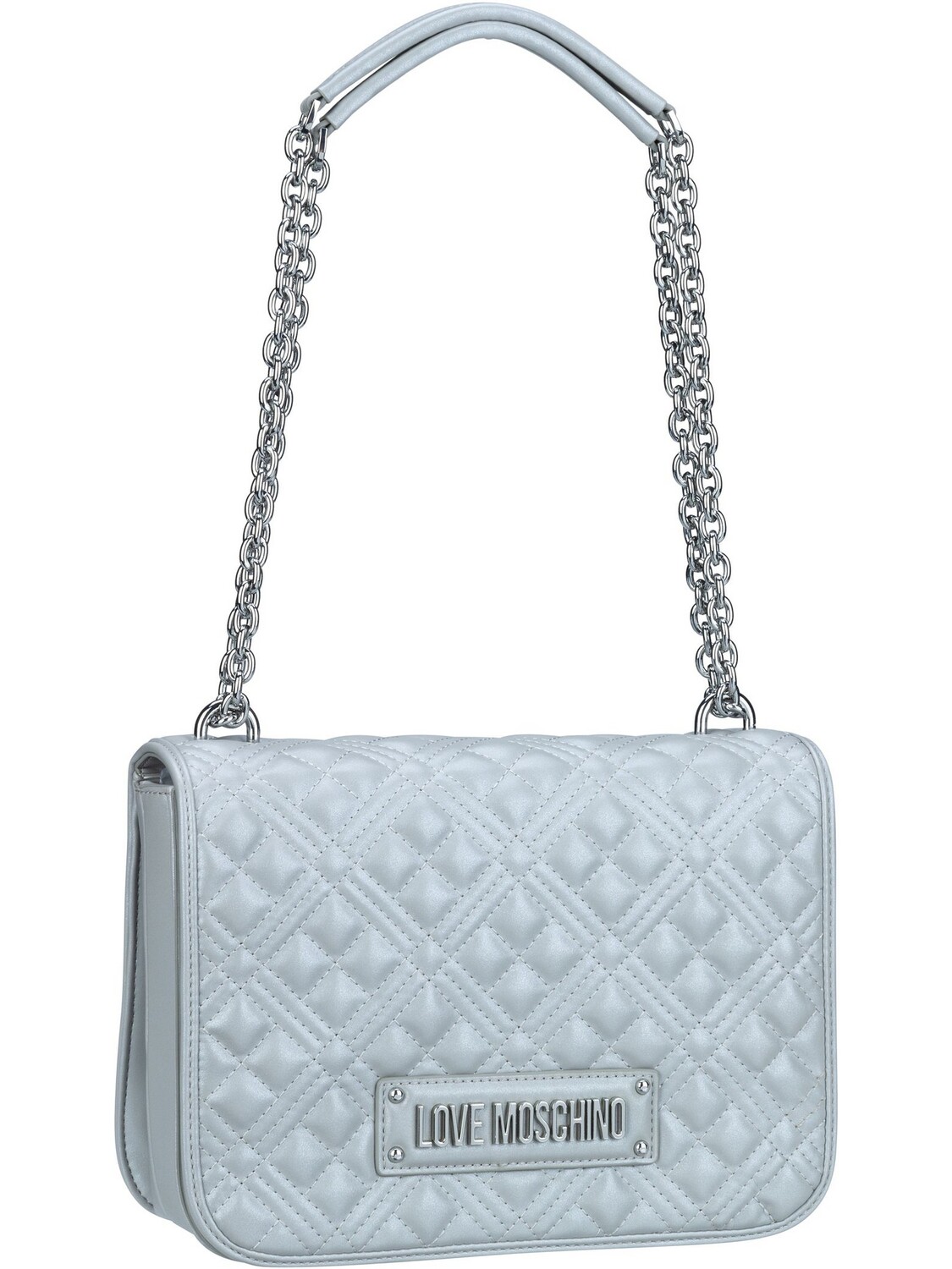 

Сумка Love Moschino Abendtasche Quilted Bag 4000, серебряный