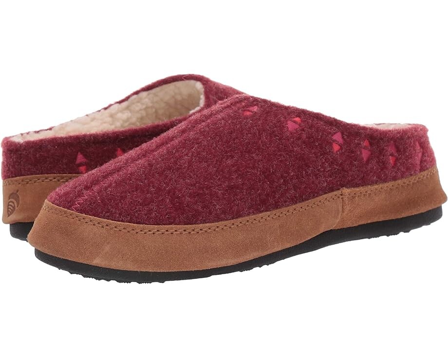 

Шлепанцы Acorn Geo Embroidered Hoodback, цвет Garnet