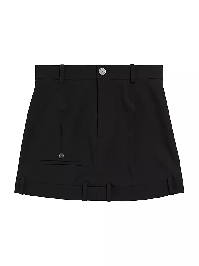Деконструированная юбка Balenciaga, черный