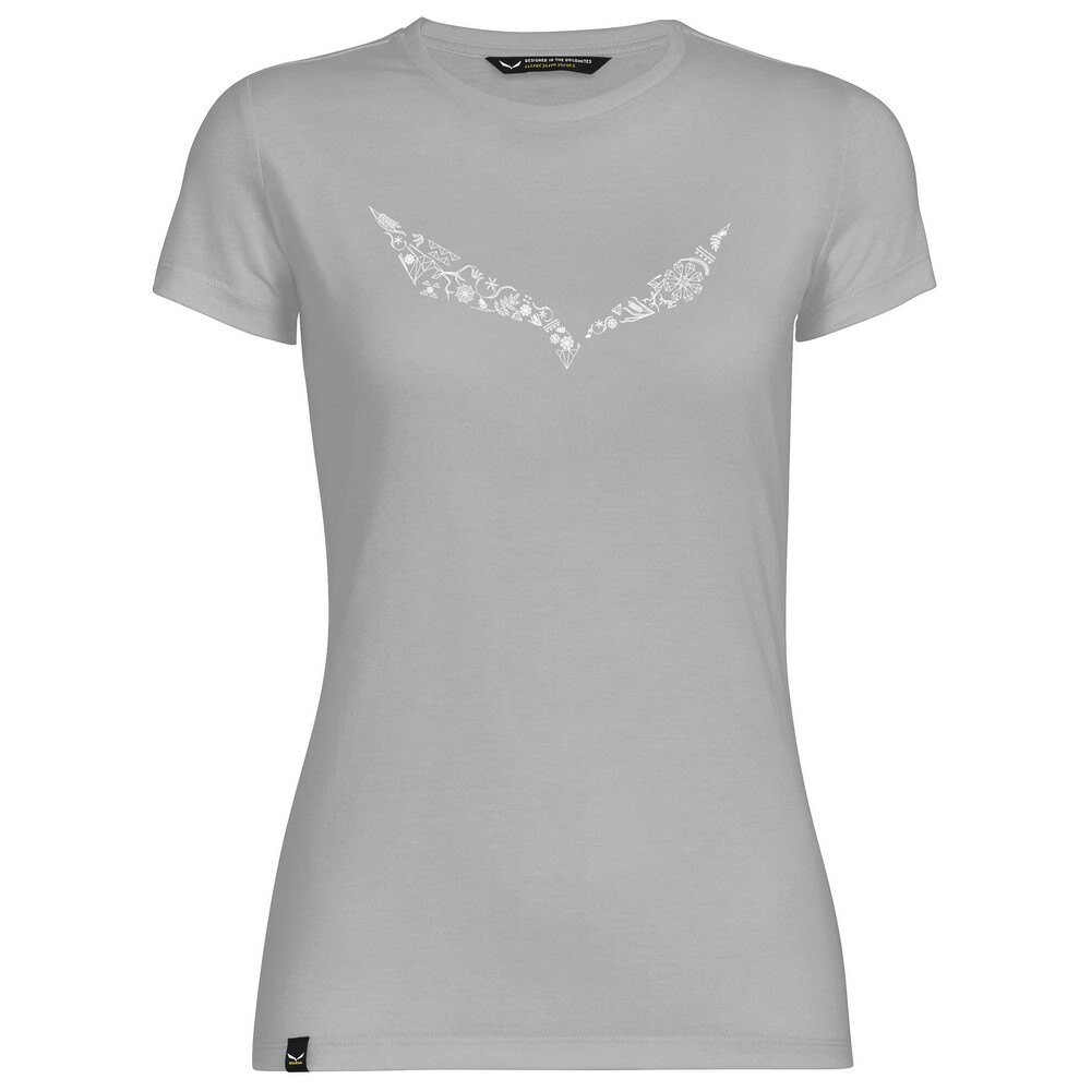 

Футболка Salewa Solidlogo Dri-Realease, серый
