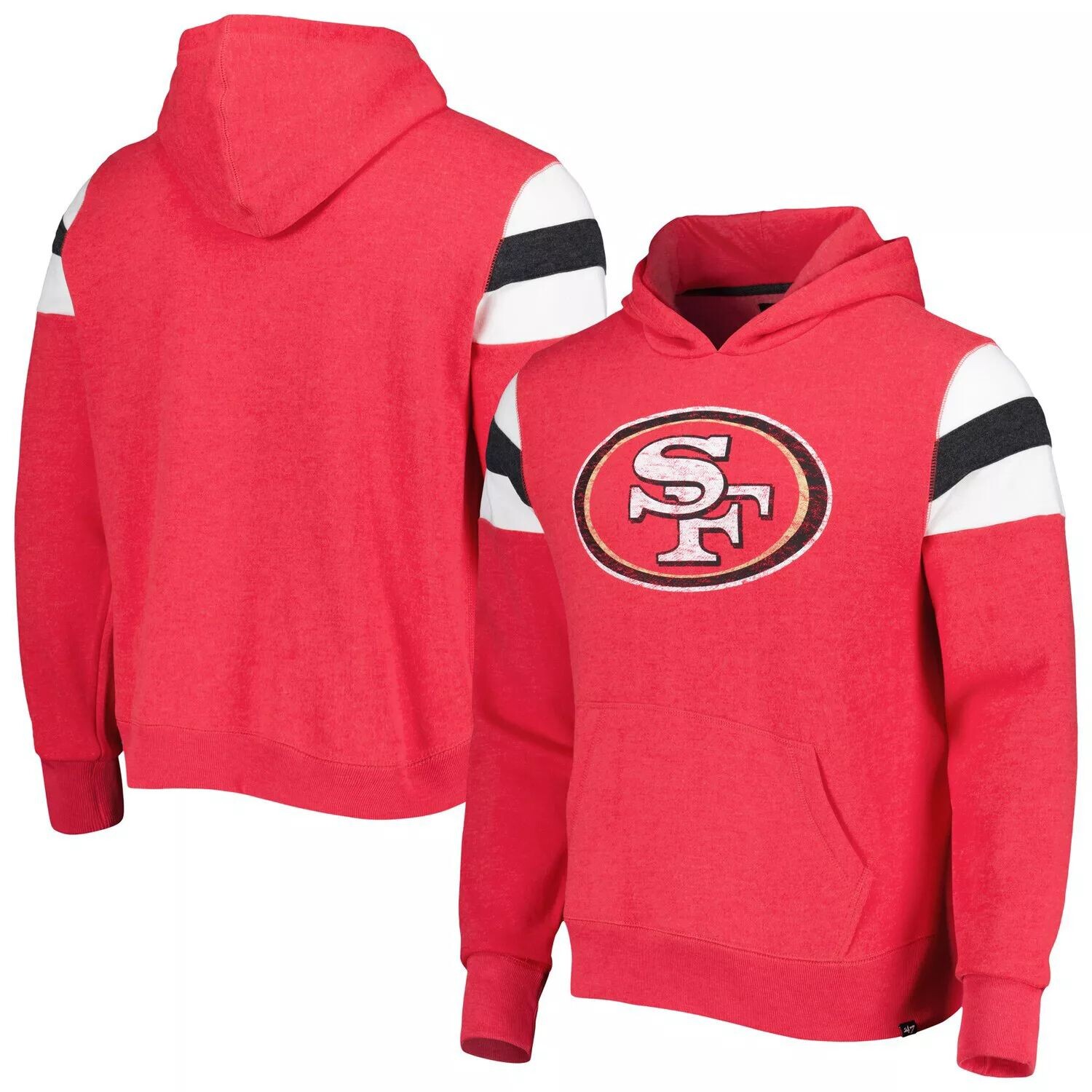 

Мужской пуловер с капюшоном '47 Scarlet San Francisco 49ers Premier Nico