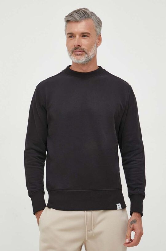

Хлопковая толстовка Calvin Klein Jeans, черный
