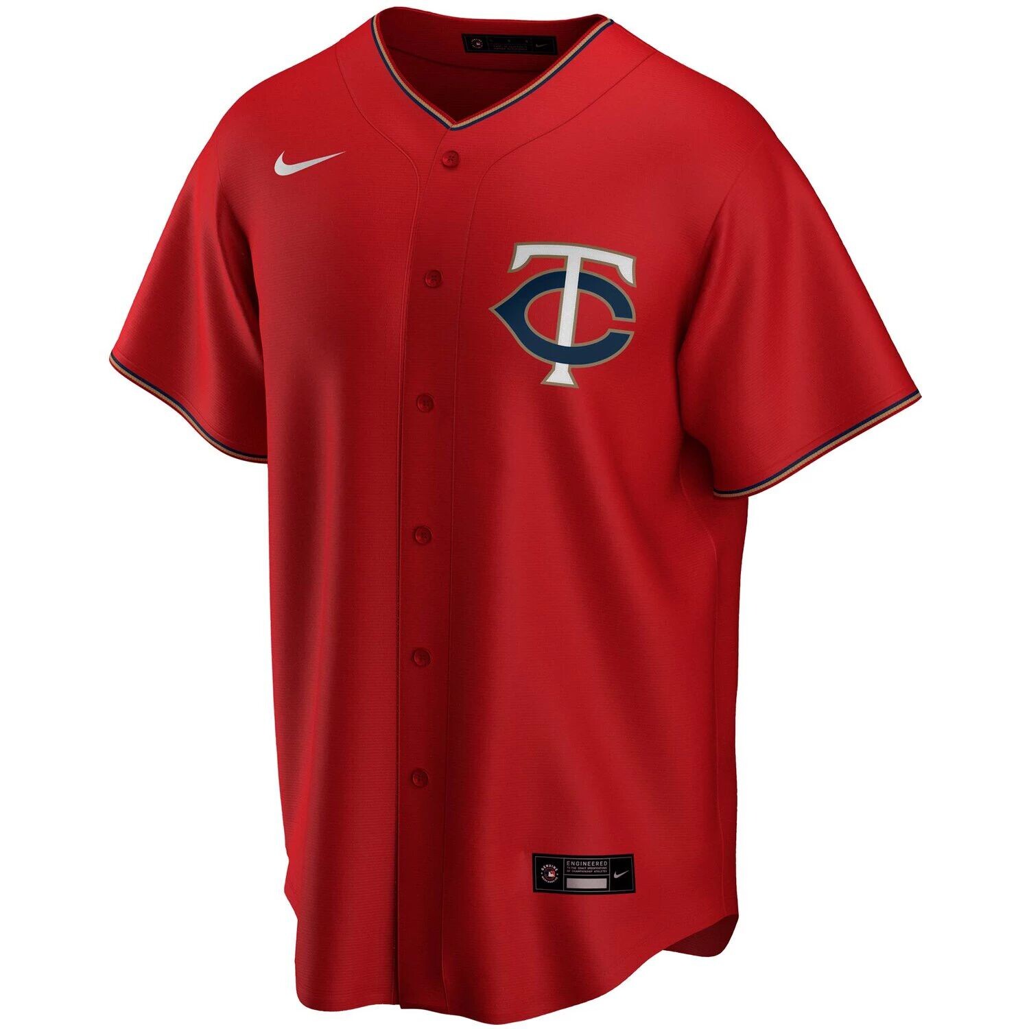 

Мужская красная футболка Nike Minnesota Twins Alternate Replica Team