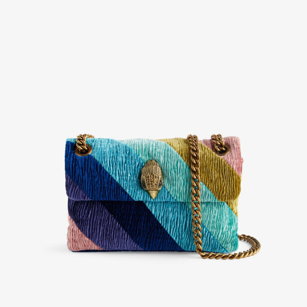 

Бархатная сумка через плечо Mini Kensington Kurt Geiger London, синий
