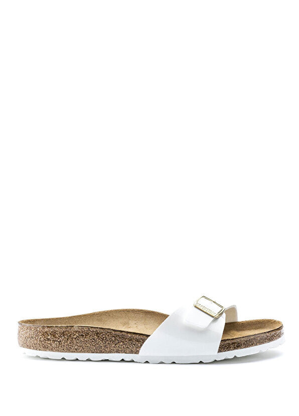 

Лакированные белые женские тапочки madrid Birkenstock