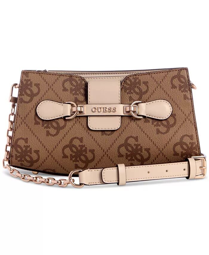 

Топ на молнии через плечо Nolana Guess, коричневый