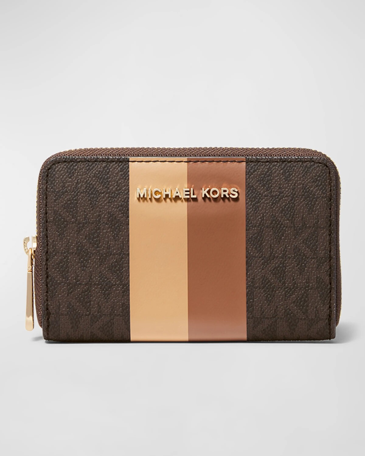 

Маленькая визитница с монограммой Jet Set MICHAEL Michael Kors, цвет Brown Luggage