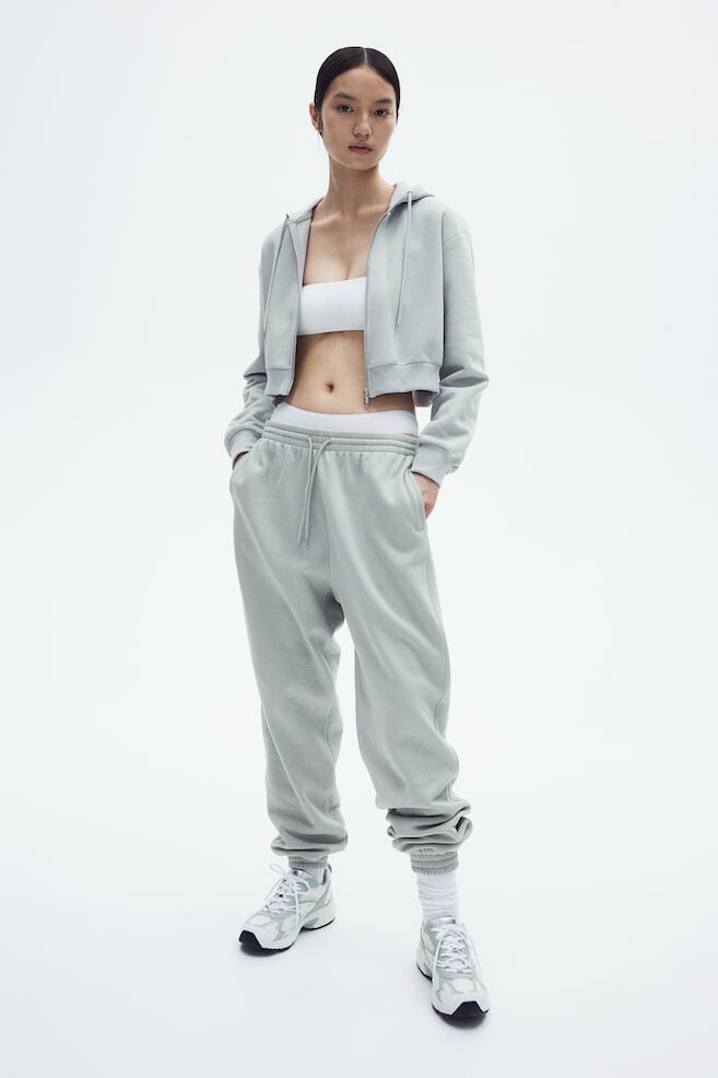 

Спортивные брюки с завышенной талией H&M, бирюзовый