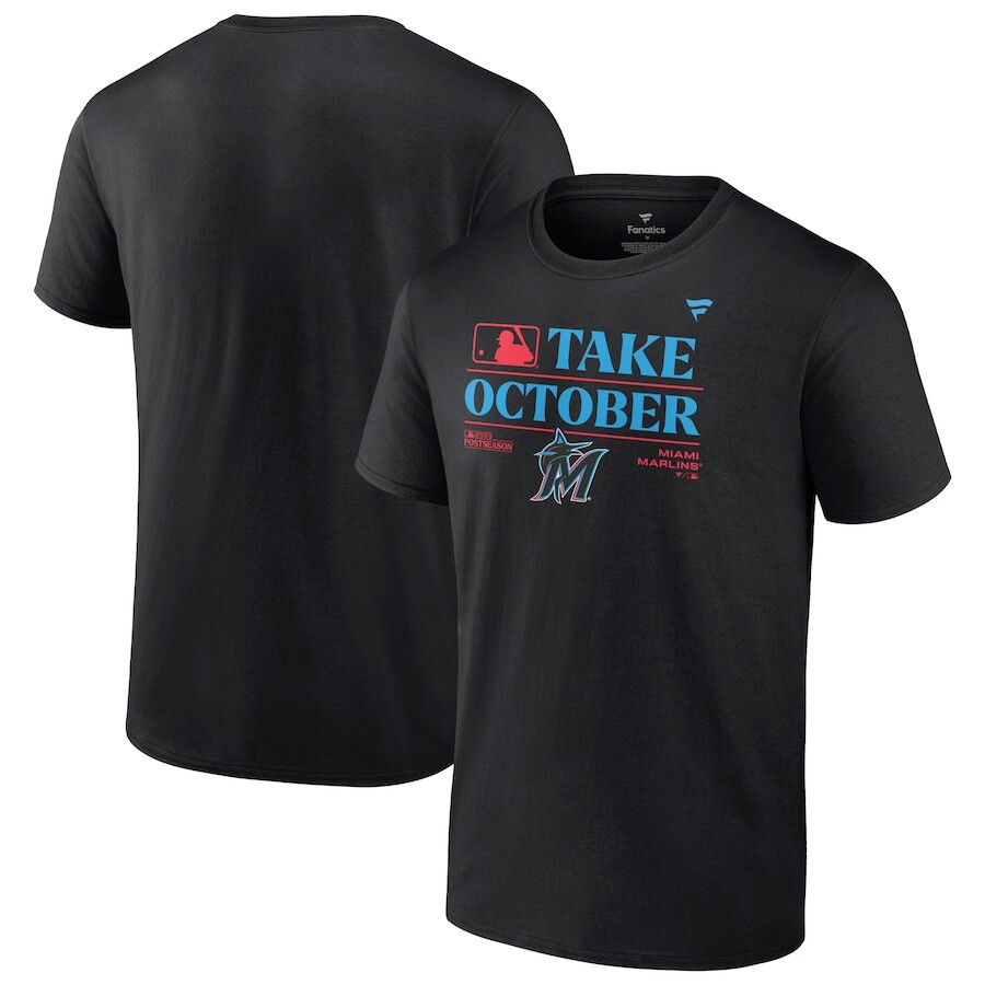

Футболка с коротким рукавом Fanatics Branded Miami Marlins, черный