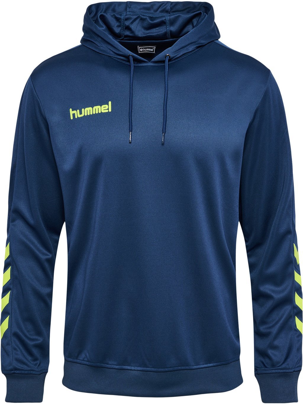 

Толстовка HMLPROMO POLY HOODIE Hummel, цвет dark denim/lime punch