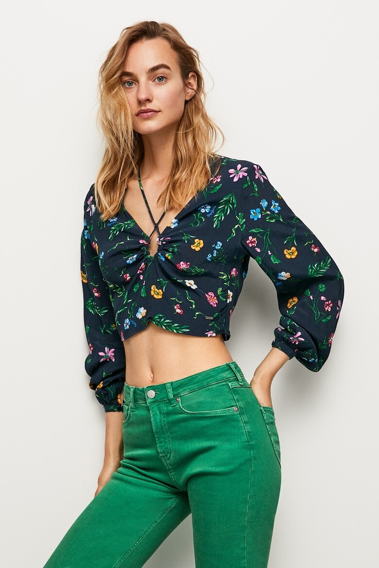 

Короткая блузка Gracia с принтом Pepe Jeans London, зеленый