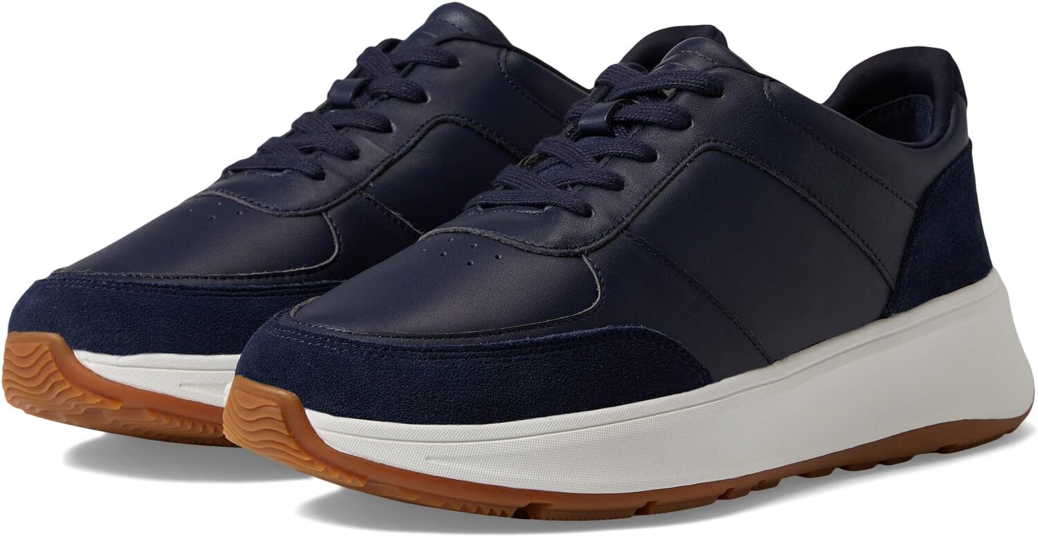 

Кроссовки F-Mode Leather/Suede Flatform Sneakers FitFlop, цвет Midnight Navy