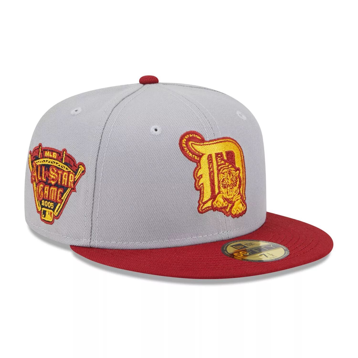 

Мужская шляпа New Era серо-красная Detroit Tigers Navy Undervisor 59FIFTY