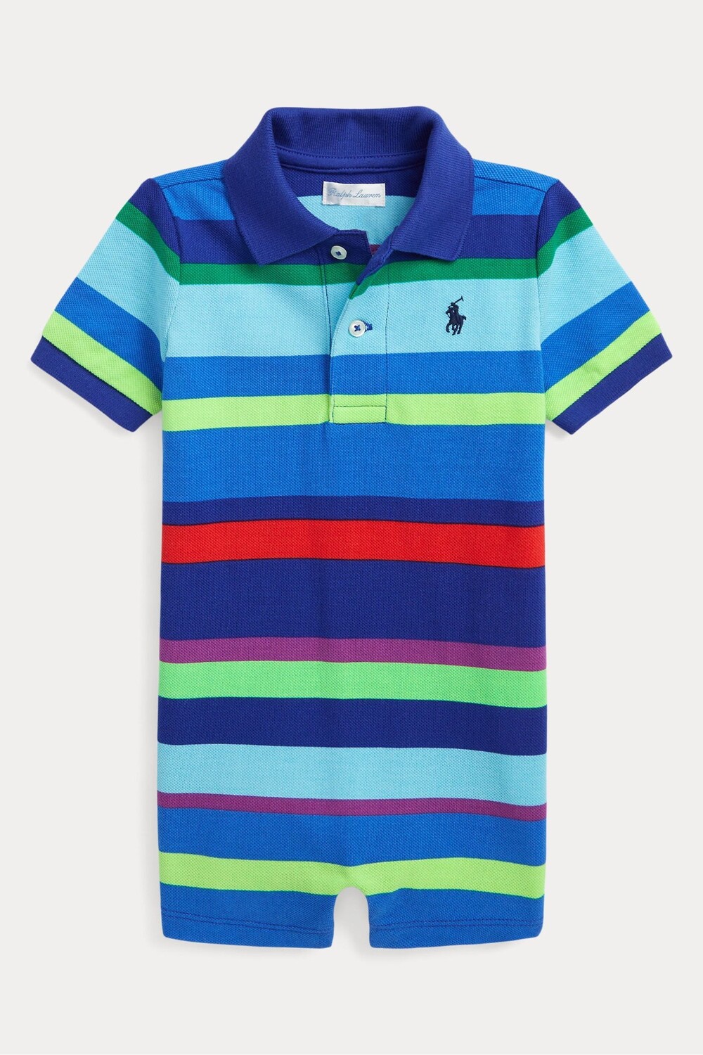 

Детские комбинезоны в голубую полоску Polo Ralph Lauren, синий