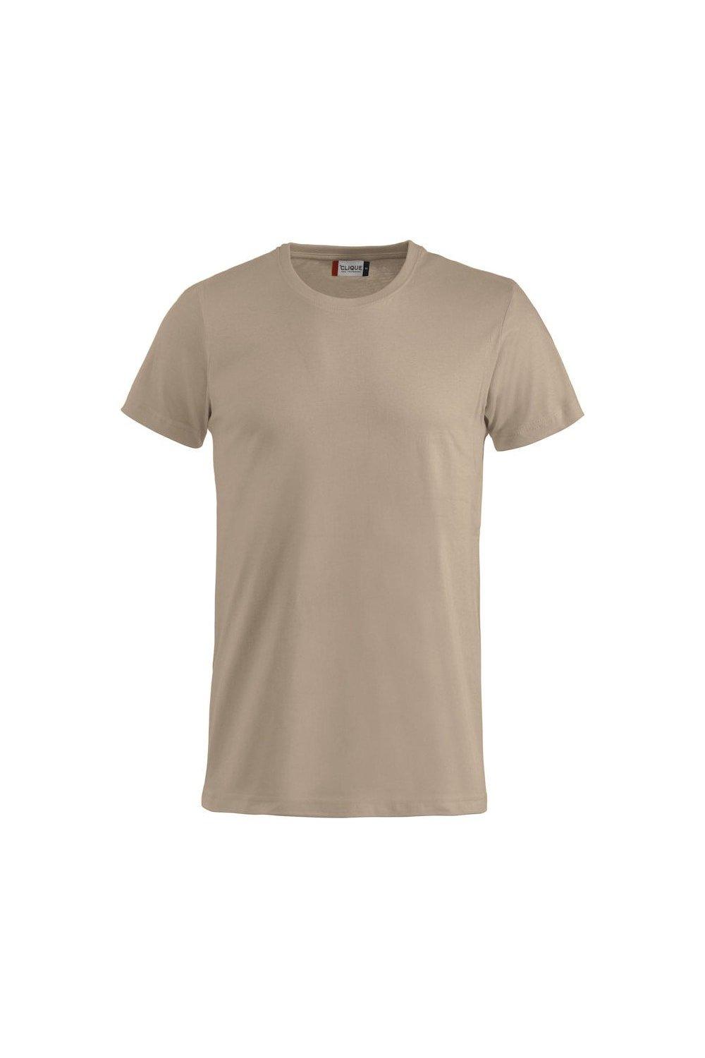 Базовая футболка Clique, коричневый футболка clique с надписью 42 размер