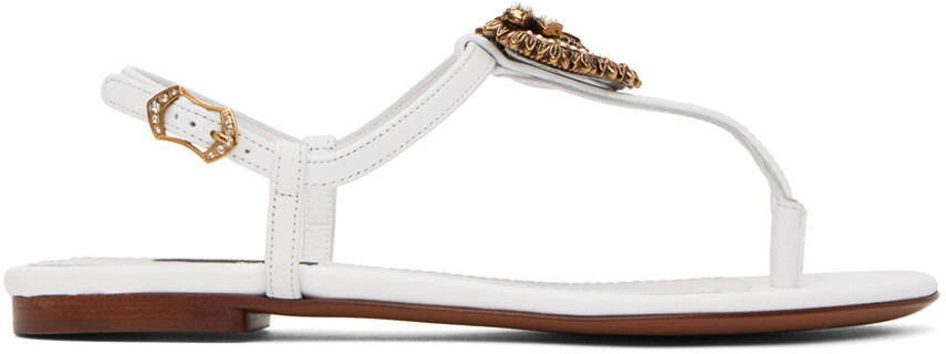 

Белые сандалии Dolce & Gabbana Devotion