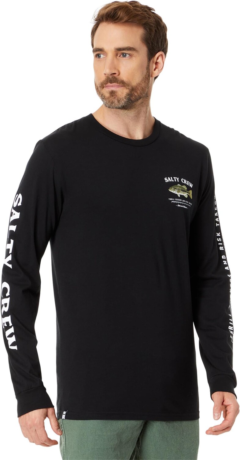 

Футболка Salty Crew Bigmouth Long Sleeve Tee, черный