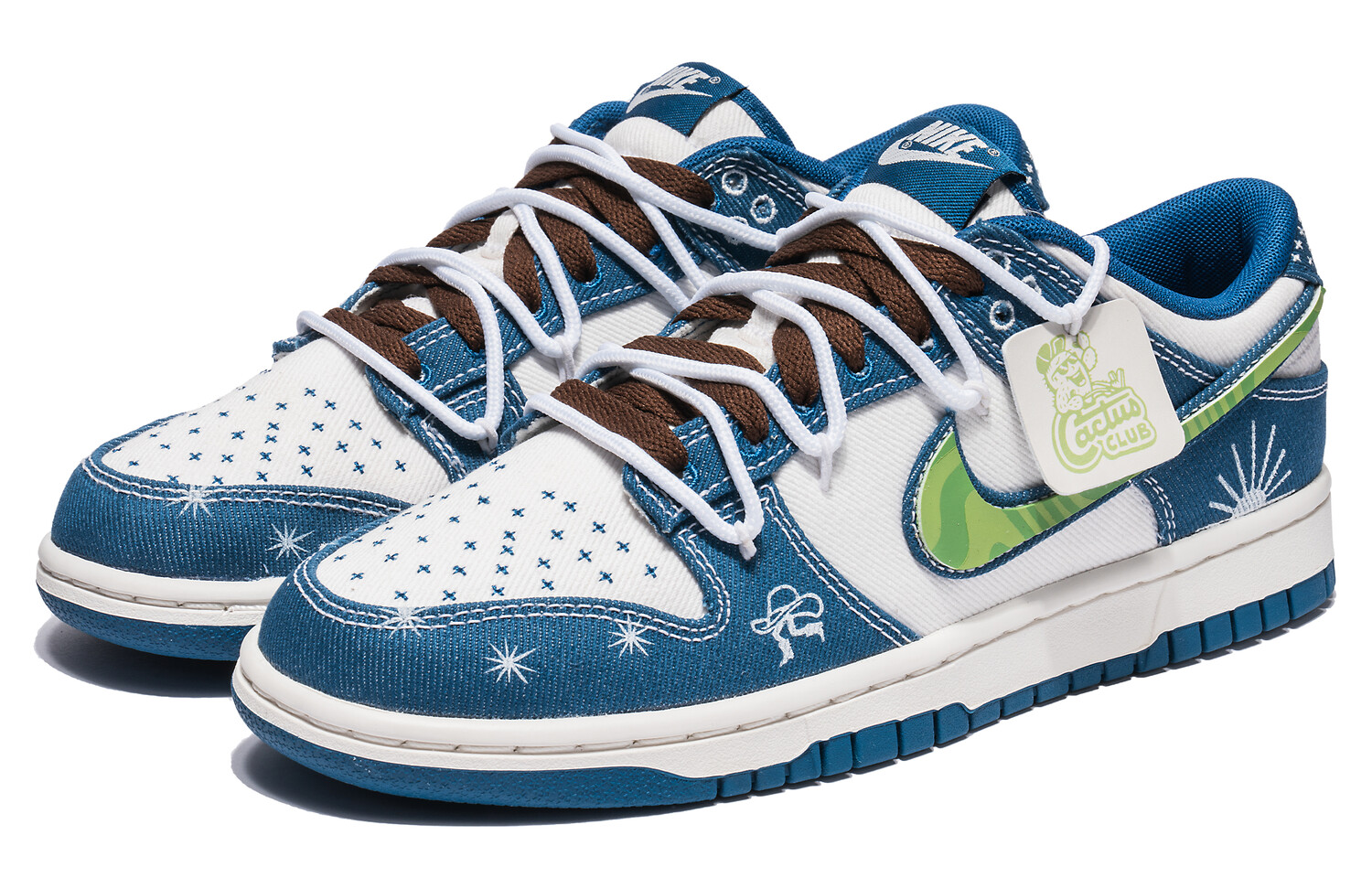 

Кроссовки Nike Dunk Skateboarding Shoes Men Low-top Blue, синий