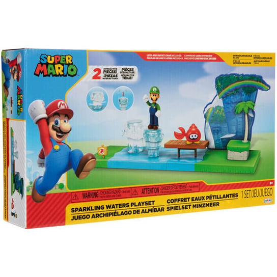 цена Игровой набор «Сверкающие воды» Super Mario Bros., 6 см Jakks Pacific