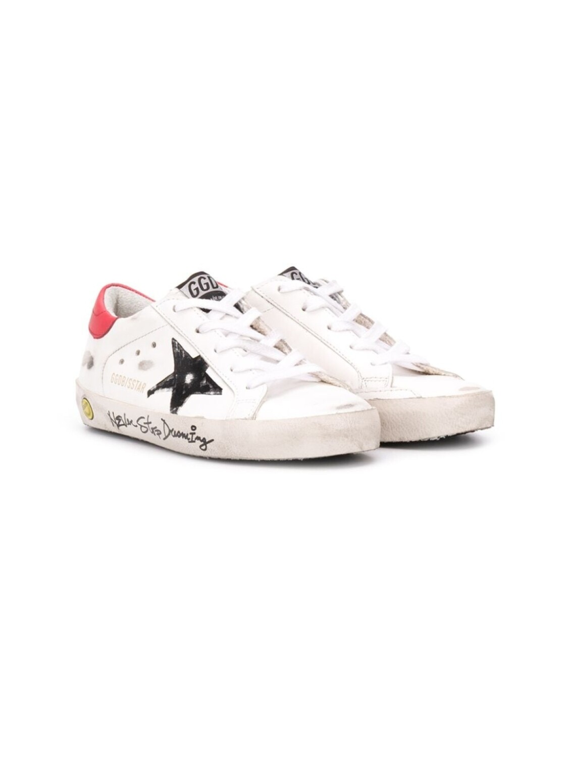 

Кеды Superstar с принтом граффити Golden Goose Kids, белый
