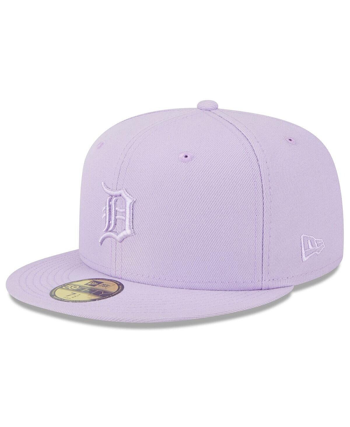 

Мужская лавандовая кепка Detroit Tigers 2023 Spring Color Basic 59FIFTY приталенная шляпа New Era