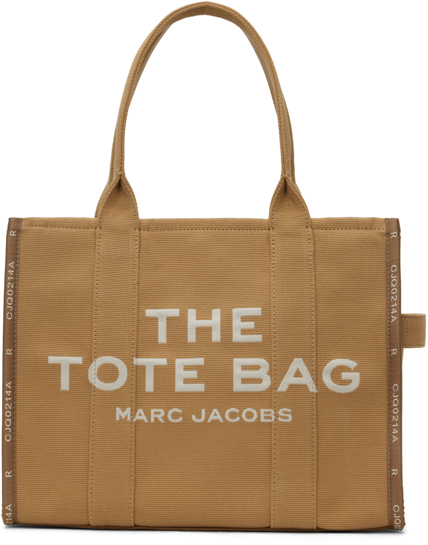 цена Светло-коричневая большая жаккардовая сумка-тоут Marc Jacobs