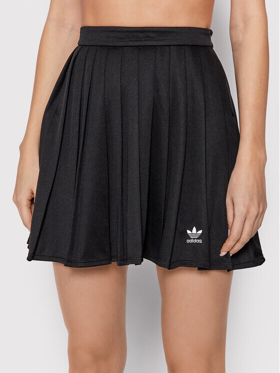 

Юбка плиссе, свободного кроя Adidas, черный