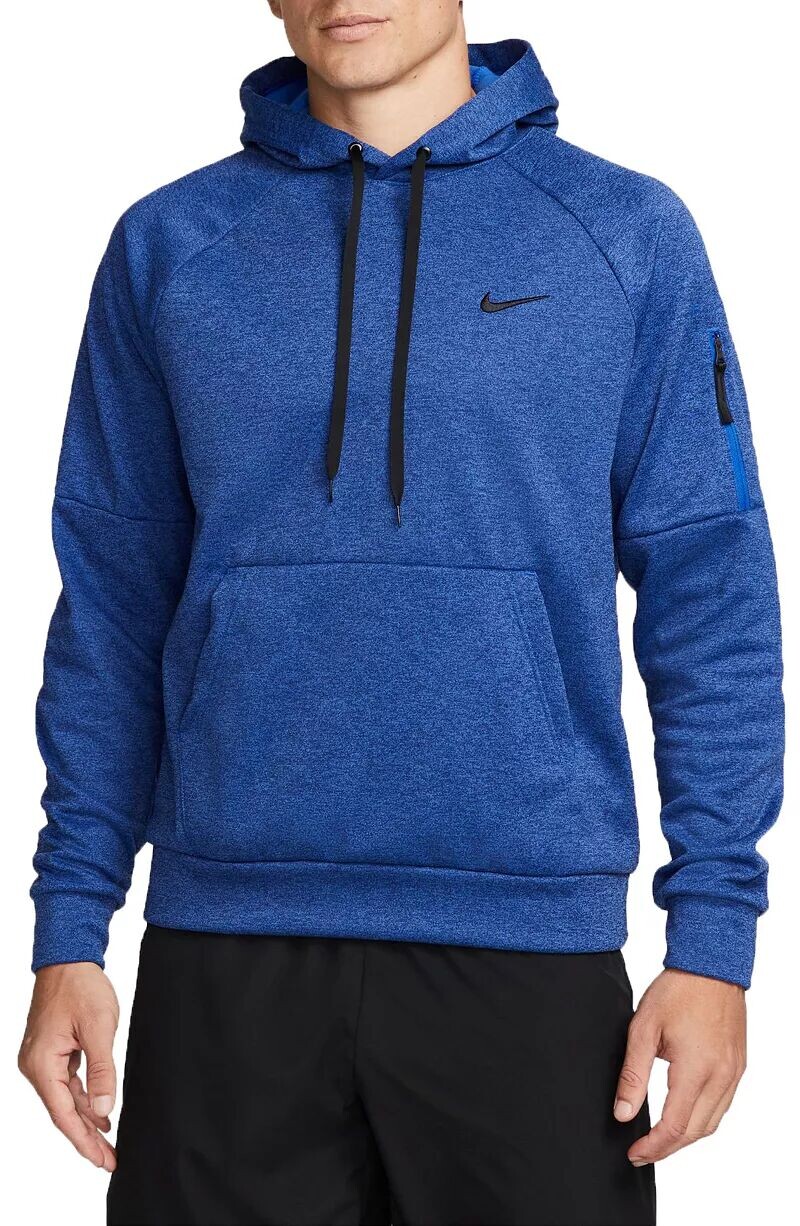 

Мужская толстовка с капюшоном Nike Therma-FIT, голубой