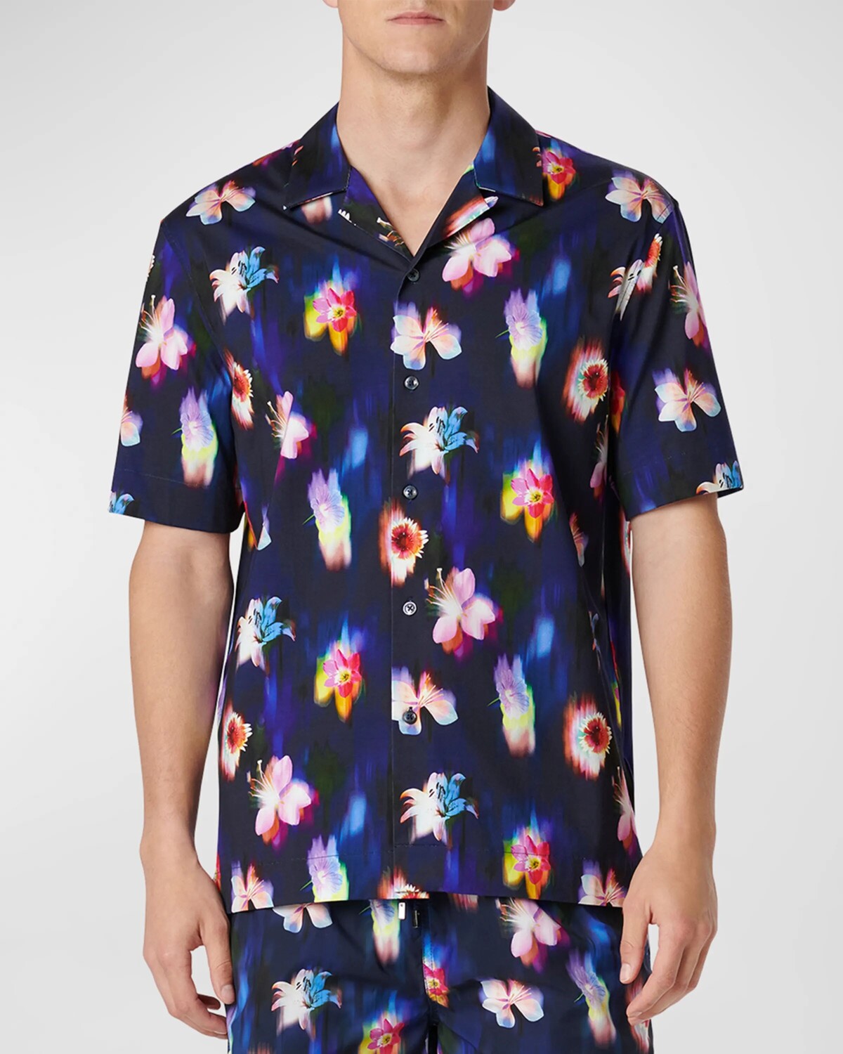 

Мужская рубашка OoohCotton Cole Camp Bugatchi, цвет Night Blue