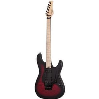 

Электрогитара Schectere Miles Dimitri Baker-7 FR Crimson Red Burst Satin