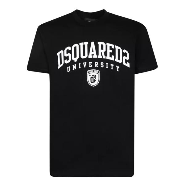 

Футболка logo cotton t-shirt Dsquared2, черный